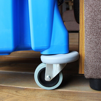 CT施达 TM-SB 25G 手动下压式排拖单桶榨水车 保洁清洁车带轮榨水桶拖把桶压水车 25L 绿色