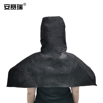 安赛瑞 防尘披肩帽 牛仔布套头面罩粉尘灰尘工业劳保帽 工人装卸作业牛仔披风头套 均码 颜色随机 25617