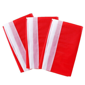 斯图 彩旗刀旗红色纳米防水旗队旗班旗广告旗厂旗户外活动红旗共10面 4号彩旗60*90CM（纯红色）