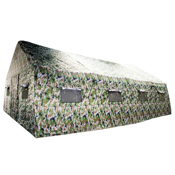 雅恪尚 救援充气帐篷户外应急指挥迷彩帐篷救灾工程施工安置帐篷 30平米(5*6m)