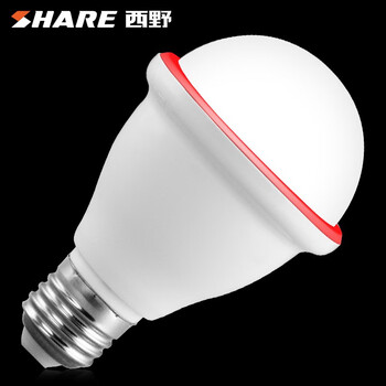 西野（SHARE）西野LED 5W E27螺口声光控球泡 白光 物业过道走廊厕所感应灯 楼道智能5W声光控感应灯