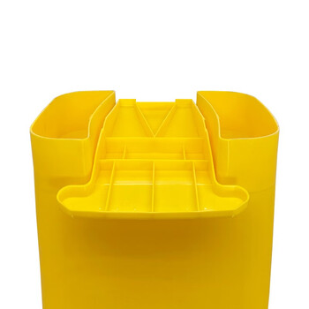 益美得 DJ-50黄色医疗垃圾桶脚踏式大号医院诊疗所用废物垃圾桶 脚踏50L黄色