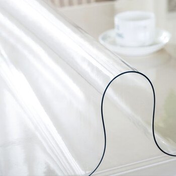 兰诗（LAUTEE）FH-1177 透明桌垫软玻璃桌布防水防油PVC桌垫水晶板 60*100CM 厚1.0MM
