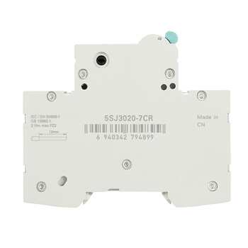 西门子(SIEMENS) 空气开关1P+N双进双出 20A紧凑型断路器5SJ30207CR
