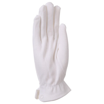 星工(XINGGONG)三筋手套 棉布劳保手套 文玩珠宝演出安检白手套 10付装XGS-P10