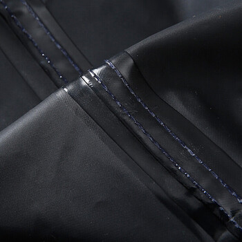 者也（ZYE）长款风衣式雨衣保安登山钓鱼防水雨披032 藏青色XL码