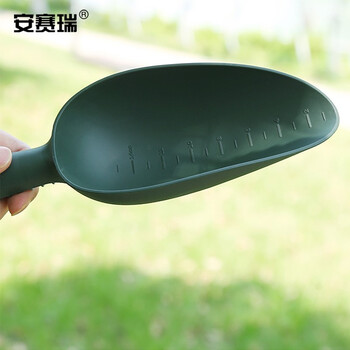 安赛瑞 塑料松土铲 加厚塑料土铲土勺挖土铲子清洁工具 军绿色 530945