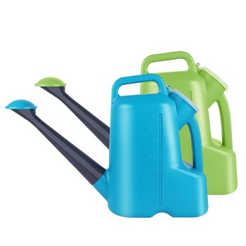 益美得 FH-1205 洒水壶喷壶浇水壶长嘴花洒壶园艺浇花壶 绿色 5L