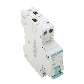 西门子(SIEMENS) 空气开关1P+N双进双出 20A紧凑型断路器5SJ30207CR