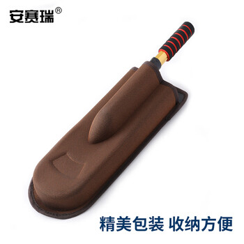 安赛瑞 加宽版汽车掸子 可伸缩洗车刷擦车用除尘掸子 刷车拖把工具  咖啡色 520281