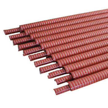 兴轩 NT-066 红色高温风管 矽胶风管 耐高温钢丝软管 排烟管热风管硅胶软管 DN150*4米