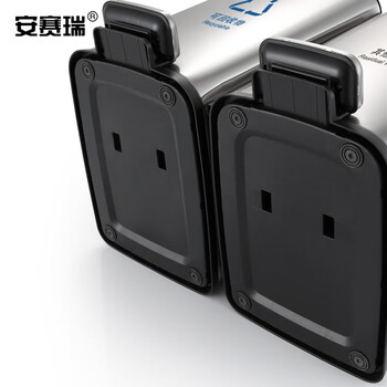 安赛瑞 不锈钢分类脚踏式垃圾桶 10L×3 酒店办公干湿垃圾分类桶 学校商场电梯口室内外连体分类垃圾箱 700183