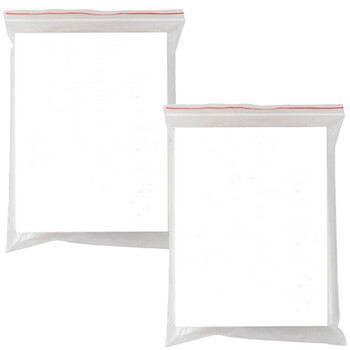 卉营（HUIYING）自封袋 收纳袋封口胶袋防尘密封袋 250×180mm 白色 (百个装) /件 可定制