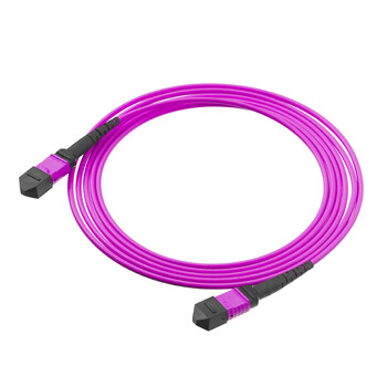 凌科朔(LINKSHIRE) 电信级万兆多模OM4光纤跳线MPO-MPO 万兆 OM4 12芯MPO-MPO 50米