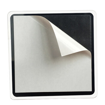 海斯迪克 亚克力标识牌（您已进入24小时电子监控区域）15*15cm 标语牌背胶标识贴 gnjz-1361