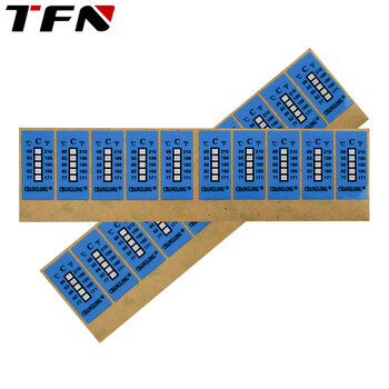 TFN 测温纸 温度标贴 感温纸测温胶片 单片 五格 十片/包 WDJ-5B 