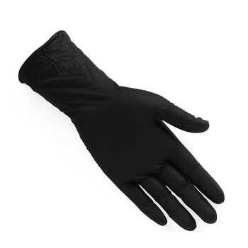 爱马斯（AMMEX）【GPNBC】一次性丁腈手套黑色加厚耐用型耐油耐化学品实验室 定做  M 1盒