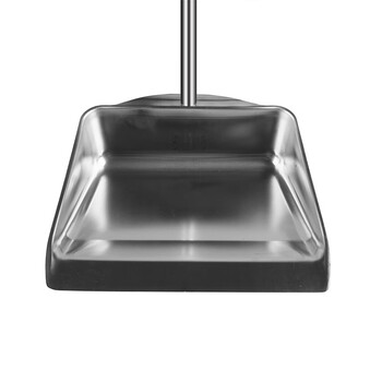 庄太太【不锈钢大号方形】加厚不锈钢簸箕单个垃圾铲畚斗撮箕畚箕户外庭院环卫撮子工厂