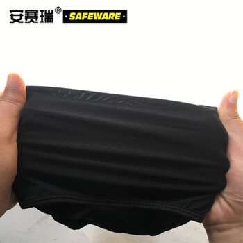 安赛瑞 防晒头套面罩 户外骑行高温工作 防暑降温蒙面遮脖帽脸基尼 黑色均码 11138