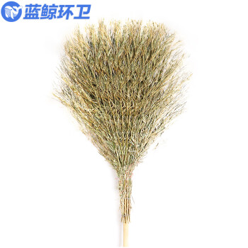 蓝鲸环卫木杆大扫把1把装 手工竹扫帚竹笤帚物业大扫把环卫 LJHW-9320