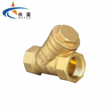 米星 （MSTAR ）Y型阀门加厚黄铜过滤器增压水泵中央空调管道阀门 DN40