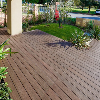 强化防水木塑工程地板生态木拼接阳台仿木地板木方胡桃色1㎡用料72米