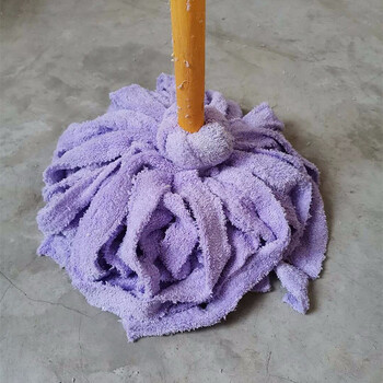 卫洋 WY-712 彩色绒布拖把 木柄拖把