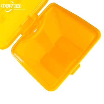 中环力安【脚踏20L】废弃口罩黄色医疗垃圾桶脚踏有盖医疗医院利器盒废物桶回收箱大号