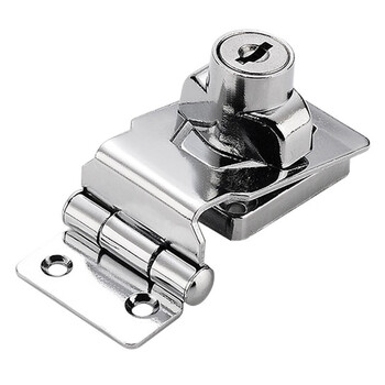 稳斯坦 W900 带锁搭扣锁 锁牌锁扣抽屉锁柜门锁办公桌衣柜锁 亮光3寸