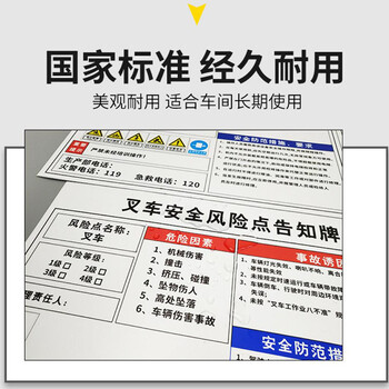 谐晟 PVC塑料板标识牌 警告注意工作场所车间标识牌 有限空间作业安全告知牌 30*40cm 