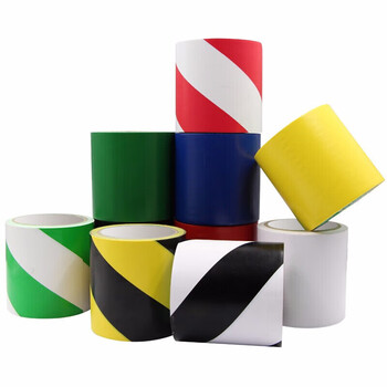 飞尔（FLYER）警示胶带画线标示贴PVC警示贴地胶带 地面5S定位警示胶带斑马线10cm*18m 黑色