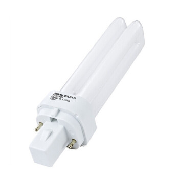 欧司朗(OSRAM)照明  插拔管节能灯2针2U 10W 865 G24d-1 白光 20只  