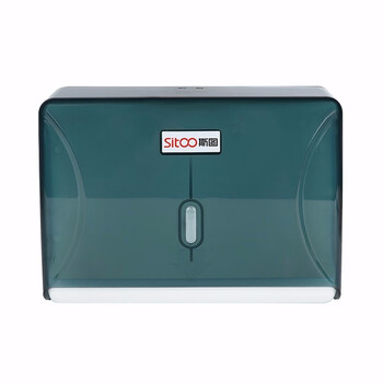 斯图卫生间纸巾盒擦手纸盒抽纸盒挂式防水擦手纸架厕所抽纸架 7042半透明方形纸巾盒