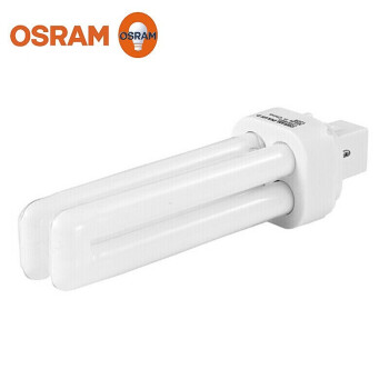 欧司朗(OSRAM)照明  插拔管节能灯2针2U 10W 865 G24d-1 白光 20只  