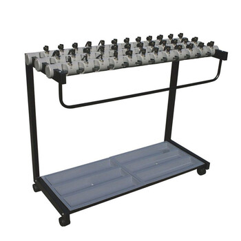 益美得 DA2085 带锁雨伞架酒店超市银行便民雨伞架落地收纳架 12头雨伞架