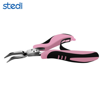 司特力 stedi手工珠宝钳迷你手工小钳子DIY无牙弯嘴斜口钳多功能精密不锈钢手工制作工具 SS-503弯嘴钳