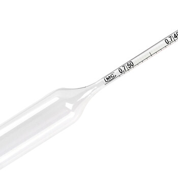 匡建仪表 石油密度计 测油液体密度计高精度石油玻璃测量仪检测仪比重计 0.8-0.85 