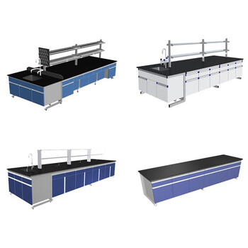 艾科堡钢木实验台边台学校厂房实验室操作台工作台钢木结构L*750宽*800高mm 蓝色 每米单价