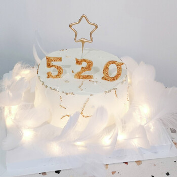蓝莓生日蛋糕定制当日送达520款数字蜡烛颜色随机20英寸适合2428人