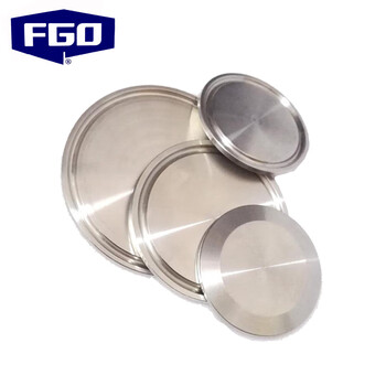 FGO 316L不锈钢快装盲板 堵头堵片盲盖 PN10 MB-10RL（10个/件）卡盘K50.5mm