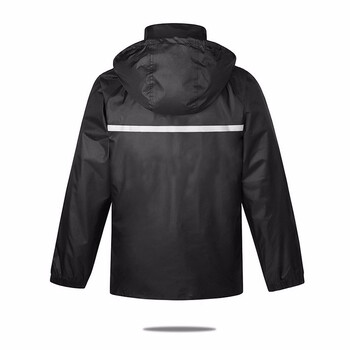 者也 高亮反光条分体式男女雨衣带帽檐分体套装户外骑行成人外卖雨披防水雨衣雨裤套装 190码