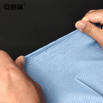 安赛瑞 工业擦拭纸 擦机布擦油布30×35cm×300片/盒×6盒 蓝色27287