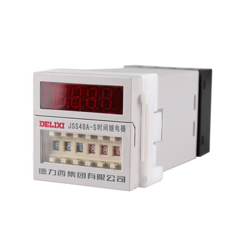 德力西电气 数显式时间继电器 JSS48A-S 0.1S-99H AC380V 带P2CF-08座