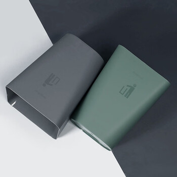 兰诗（LAUTEE）FH-1027 简约分类垃圾桶卫生间办公室清洁桶 灰色小号