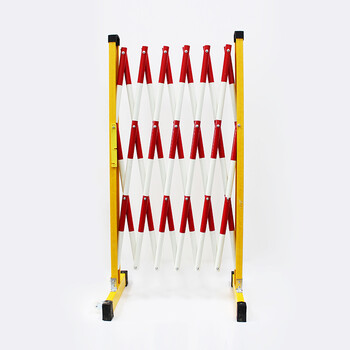 凌科朔(LINKSHIRE) 围栏围挡绝缘伸缩围栏电力施工围栏可移动式玻璃钢材质红白色管式5米