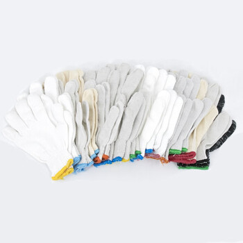 者也（ZYE）防滑棉线手套加厚劳保手套 加厚粗线GYZ700 1双