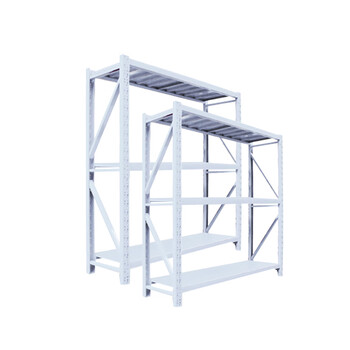 飞尔 仓储货架 仓库展示置物架 冷轧钢储物架【白三层主 200x50x200cm 均载150kg】