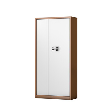 盛花加厚通体M103保密柜通门电子密码档案柜资料柜保管柜咖白套色