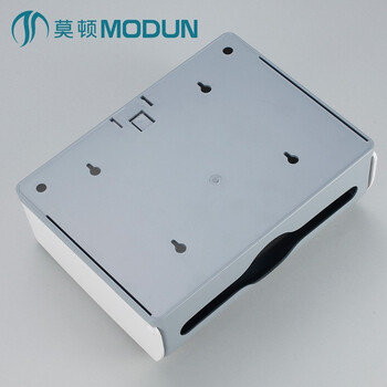 莫顿（MODUN） 免打孔卫生间塑料纸巾盒抽纸盒纸巾架 M-5823白色抽纸盒+免钉螺丝+抽纸3个
