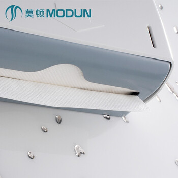 莫顿（MODUN） 免打孔卫生间塑料纸巾盒抽纸盒纸巾架 M-5823白色抽纸盒+免钉螺丝+抽纸3个